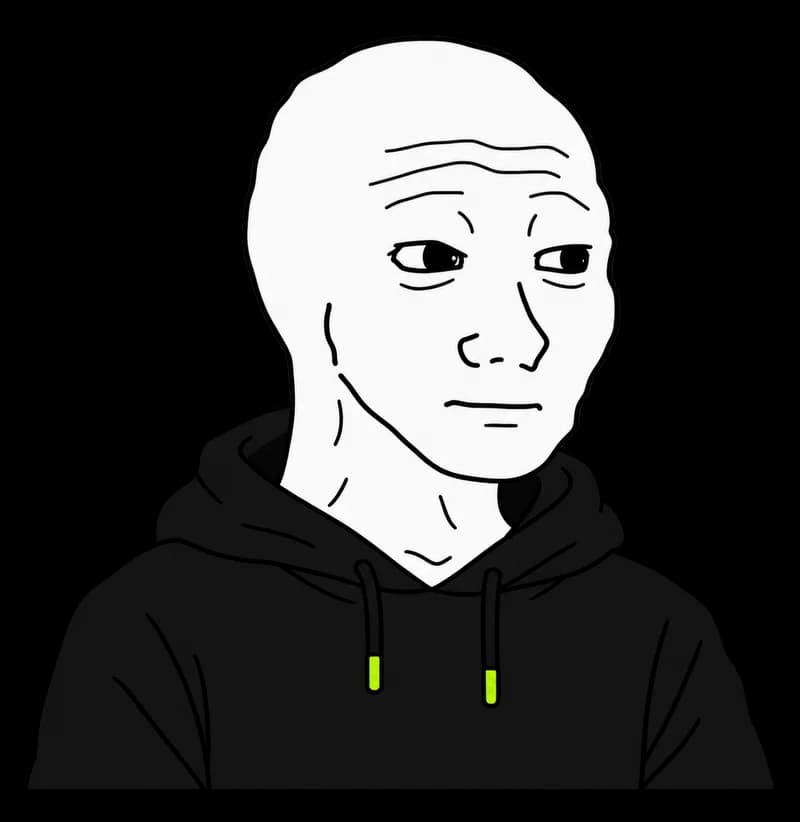 SER character in a black hoodie